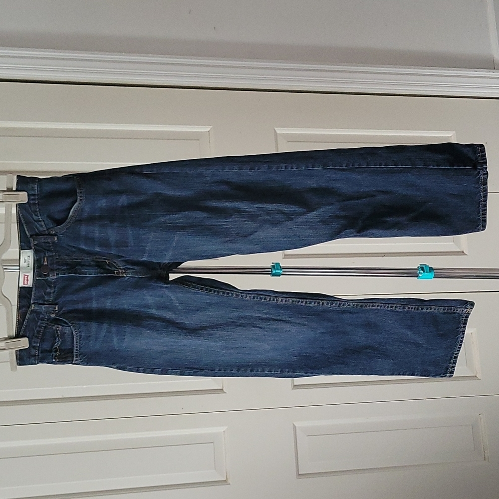Levi's womens 505 regular dark wash jeans 29x29 18reg Sustainable Basic